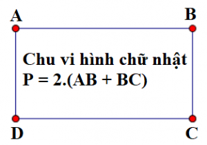 Chu vi hình chữ nhật
