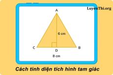Tính diện tích tam giác